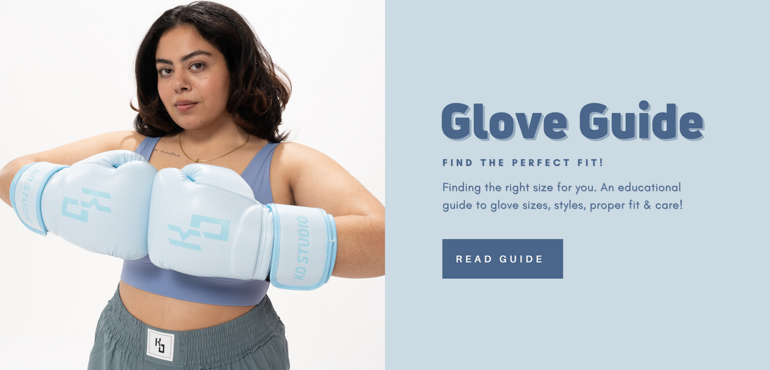 Womens Boxing Glove guide for sizing and fit
