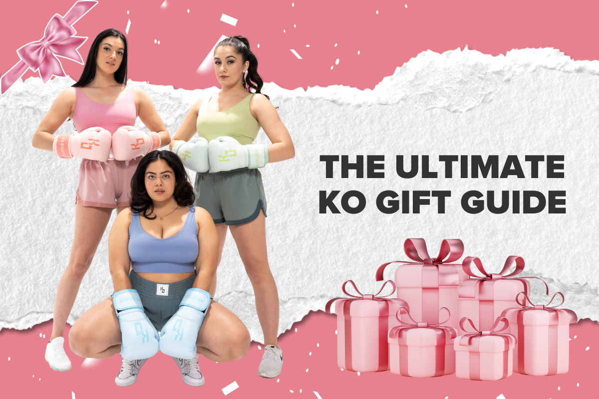 KO Studio boxing gift guide featuring the best gifts for boxers