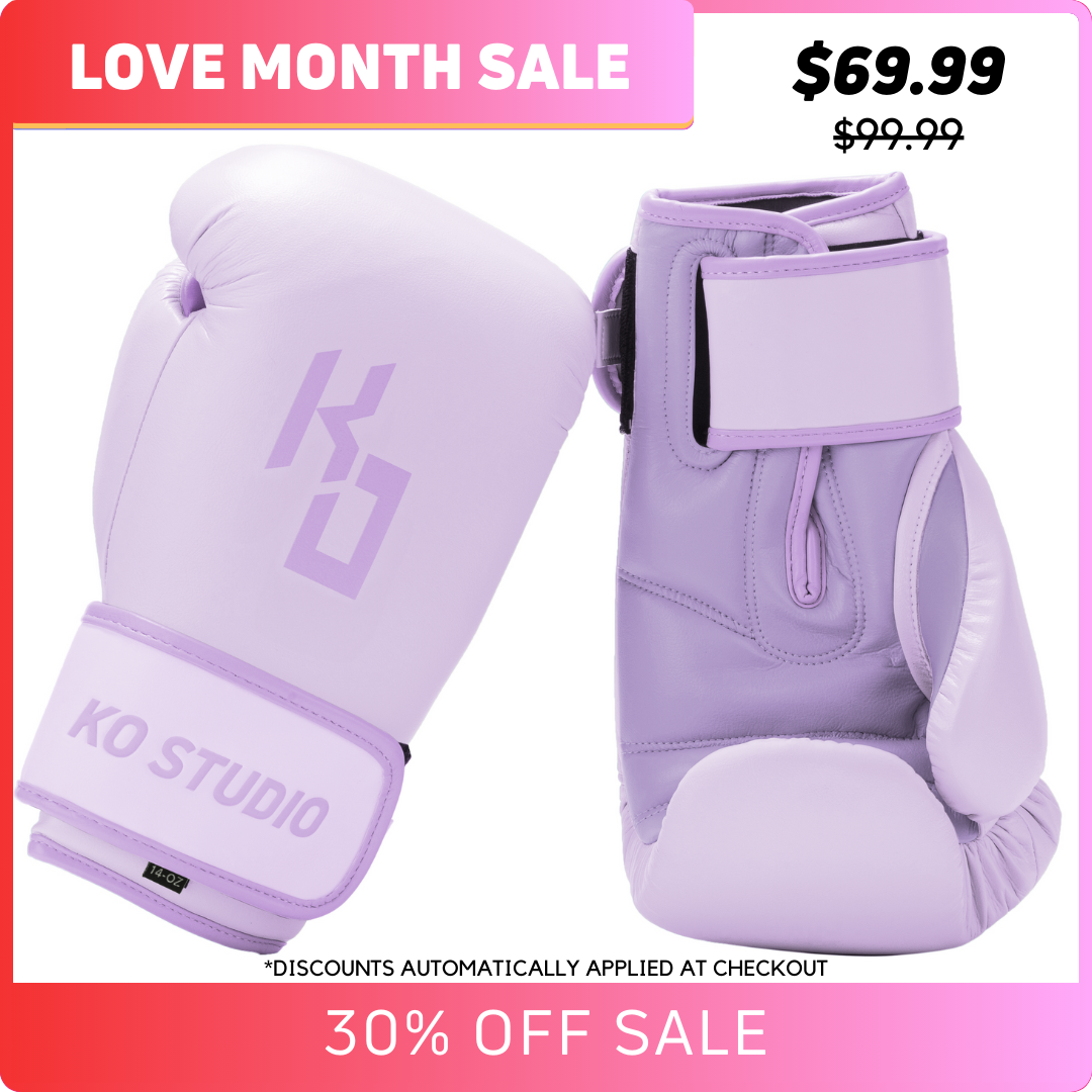Contemporary Lavender Boxing Gloves