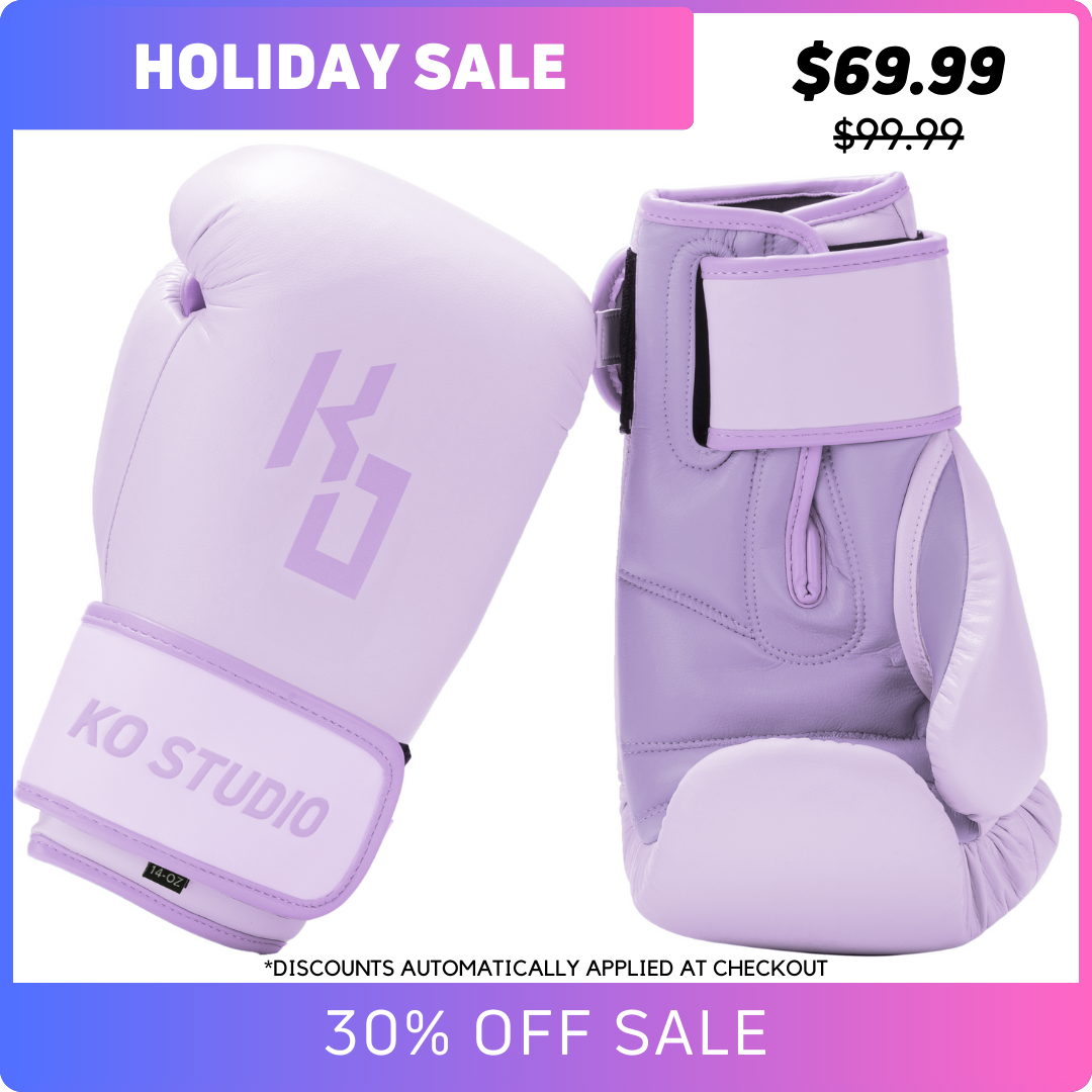Contemporary Lavender Boxing Gloves