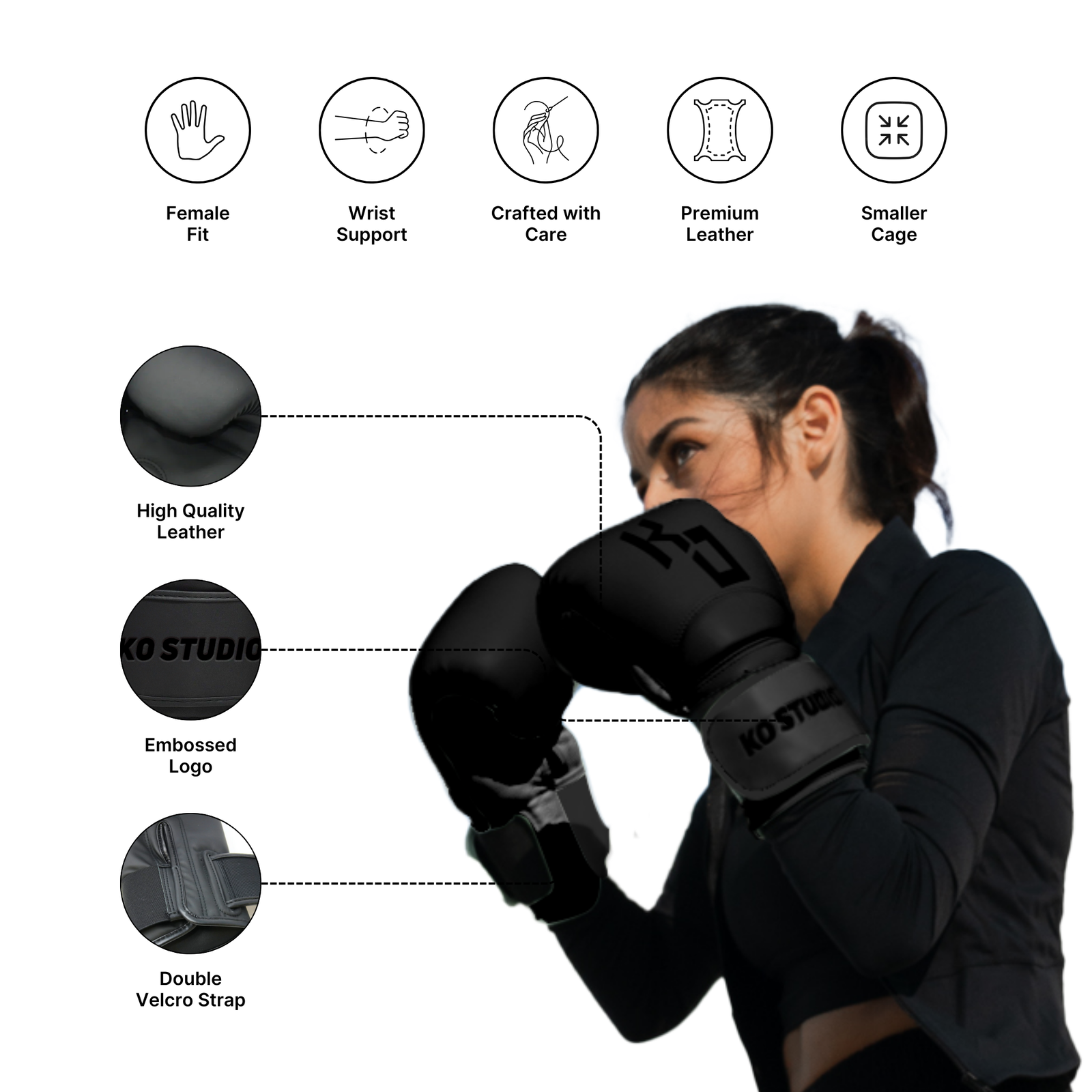 Contemporary Ink 02 Boxing Gloves | KoStudio.co