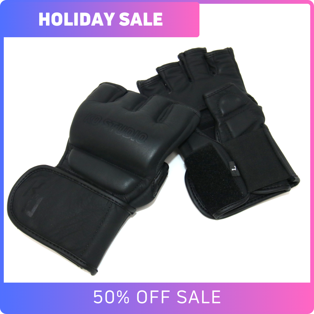 Ink Black MMA Gloves KO Studio