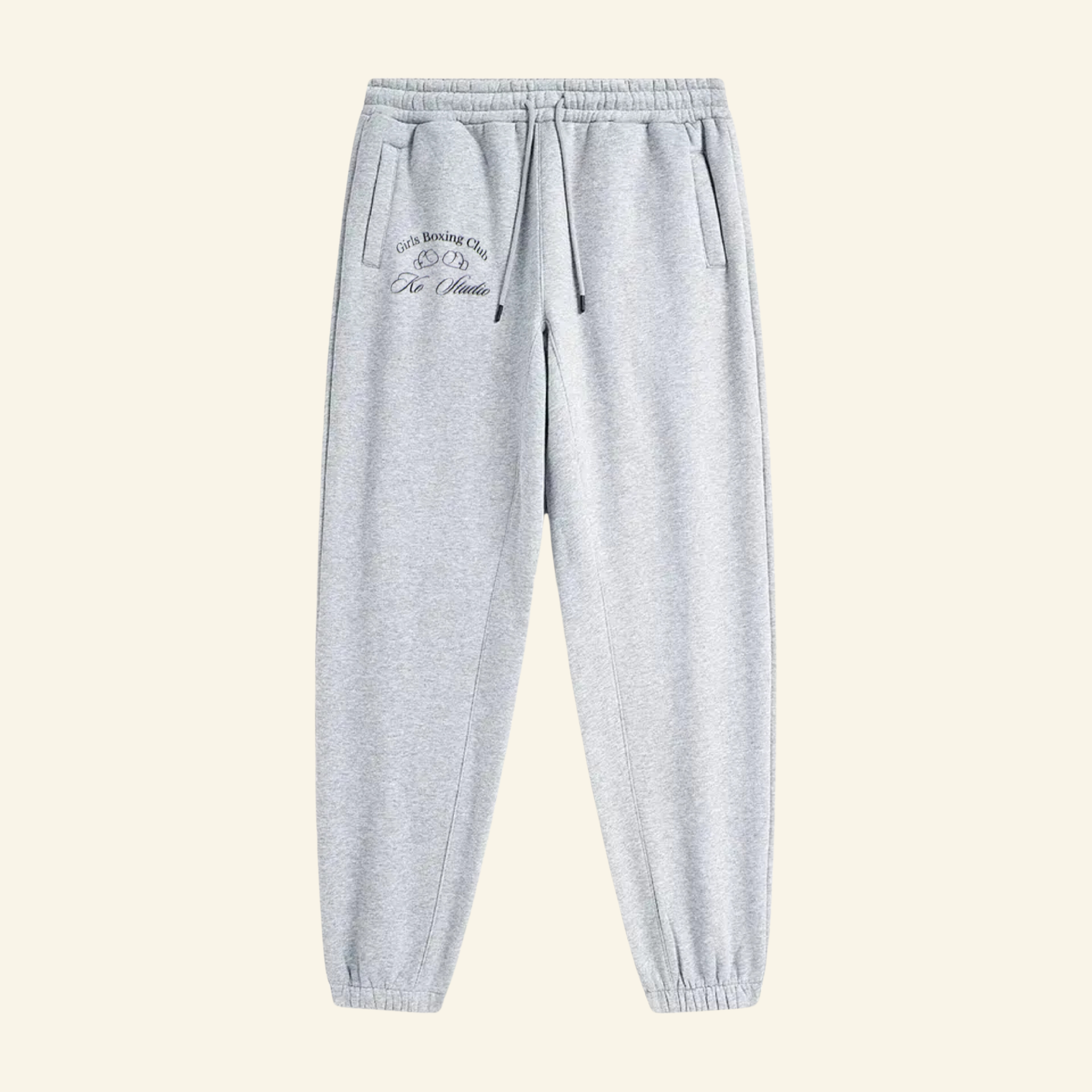 Boxing Girl Grey Sweat Pants