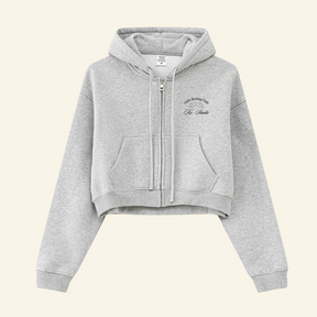 Boxing Girl Grey Hoodie