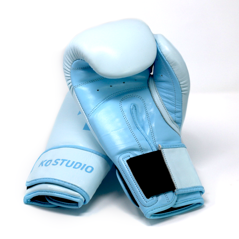 Light blue boxing hot sale gloves